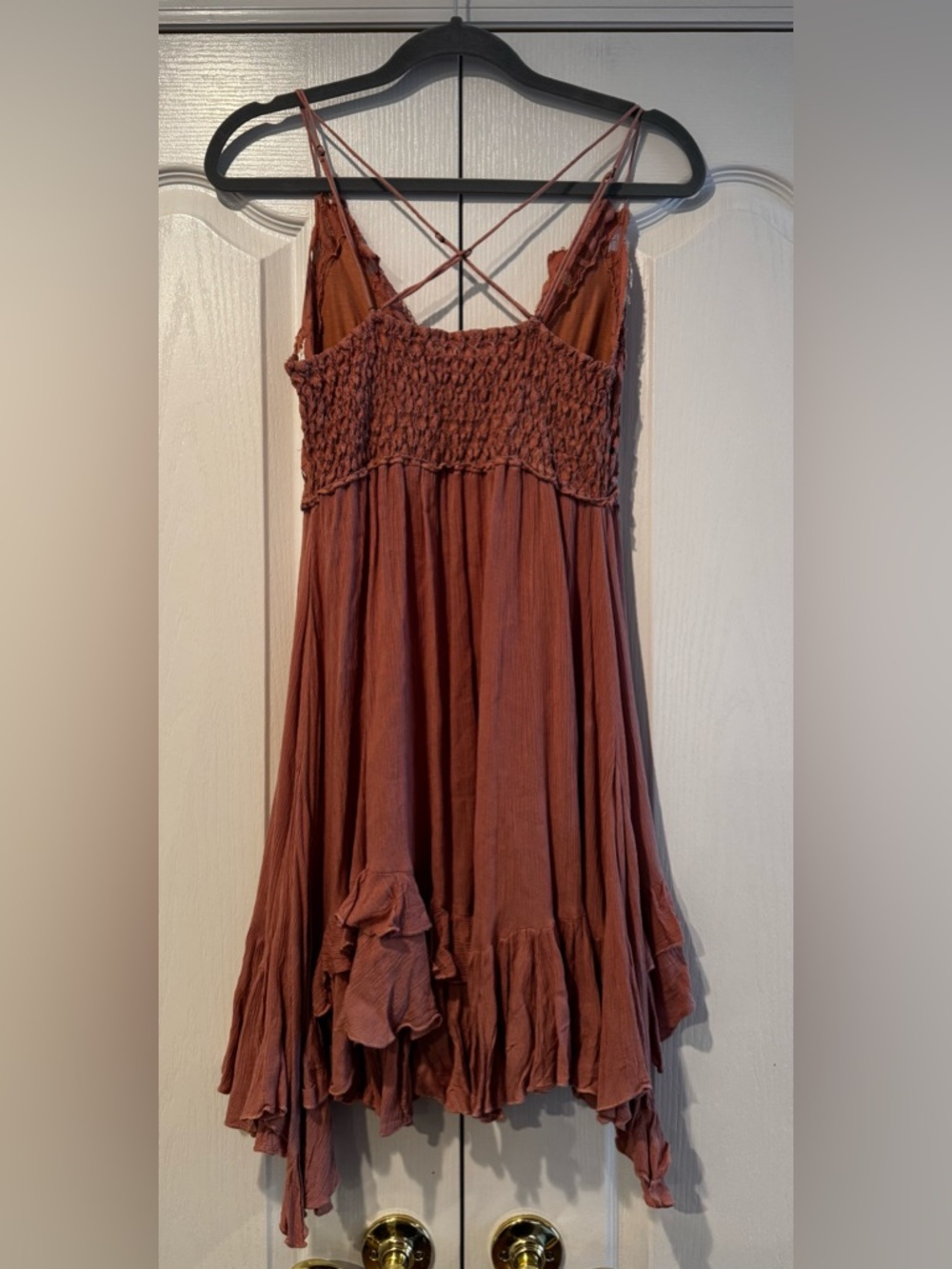 Free People Mauve Pink Adella Mini Dress - Size L - Picture 4 of 5